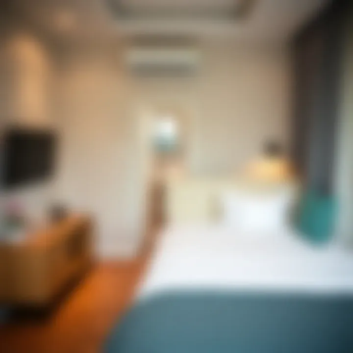 Essential Amenities in a Deira Studio A cozy studio setting with essential amenities for comfortable living.