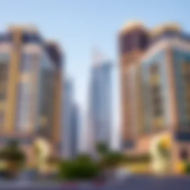 Dubai's Architectural Marvels in City Clusters Modern architectural landmarks in Dubai symbolizing its role in global city clusters.