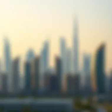 Dubai skyline showcasing real estate developments