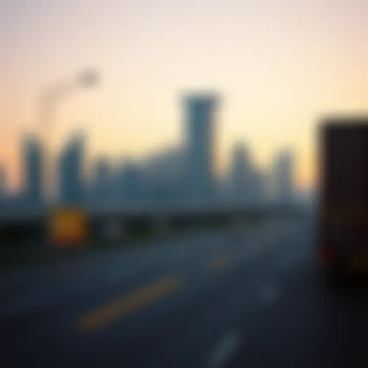 The dynamic skyline of Dubai along Sheikh Zayed Road.