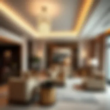 Luxurious interior design showcasing elegance and comfort