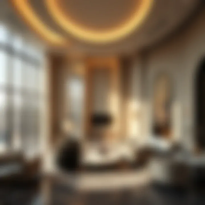 Interior Design of Elegance Tower Interior shot highlighting the innovative design elements of the Elegance Tower