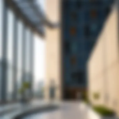 Sustainable Materials in Elegance Tower A close-up of the sustainable materials used in the construction of the Elegance Tower