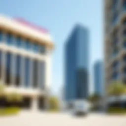 Architectural design of Emaar Business Park Building 3 showcasing modern aesthetics