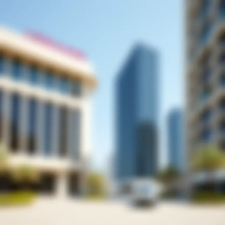 Architectural design of Emaar Business Park Building 3 showcasing modern aesthetics