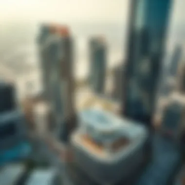 Emaar's Latest Office Project - Aerial Perspective Aerial view of Emaar's latest office project in Dubai