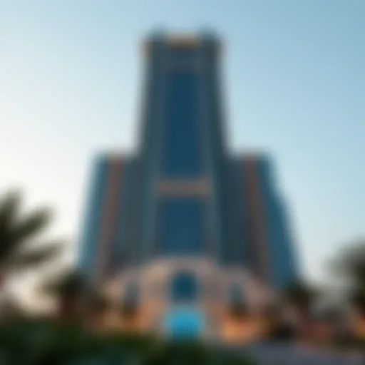 Stunning view of Emerald Tower's exterior architecture showcasing modern design