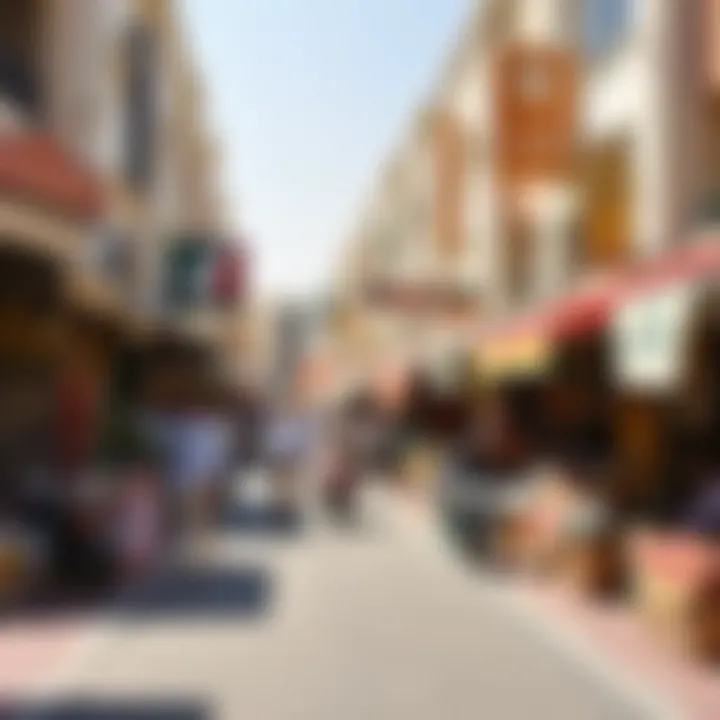 The bustling marketplace in Abu Shagara.