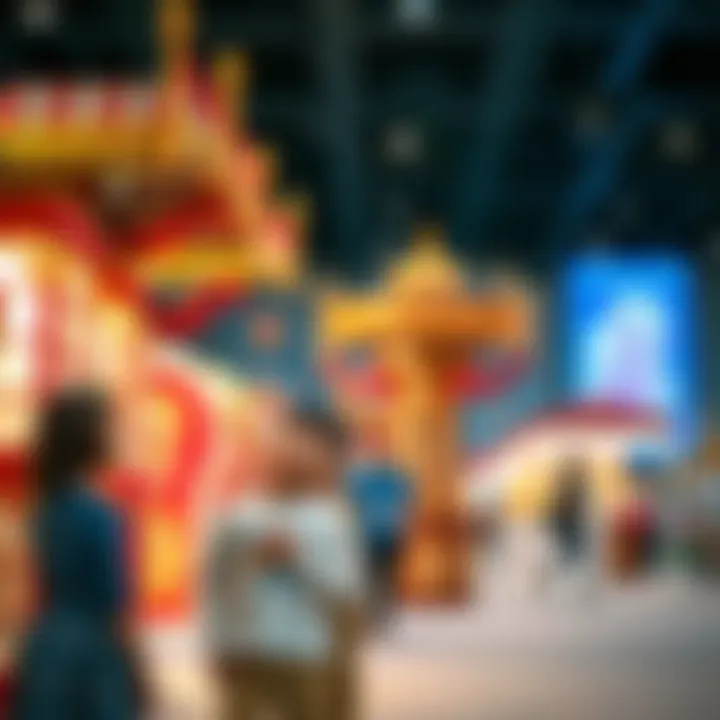 Cultural Exhibition in Dubai Children enjoying a cultural exhibition in Dubai