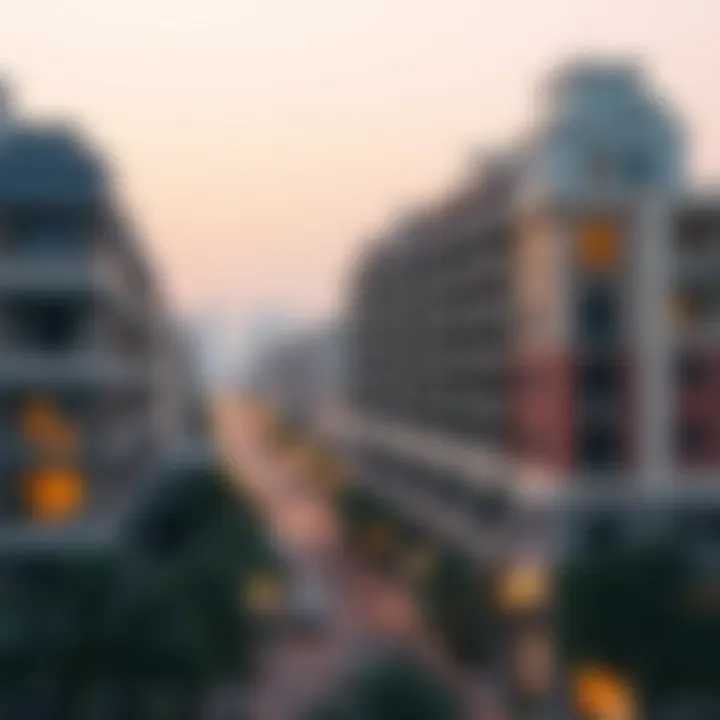 Map highlighting budget-friendly neighborhoods in Dubai