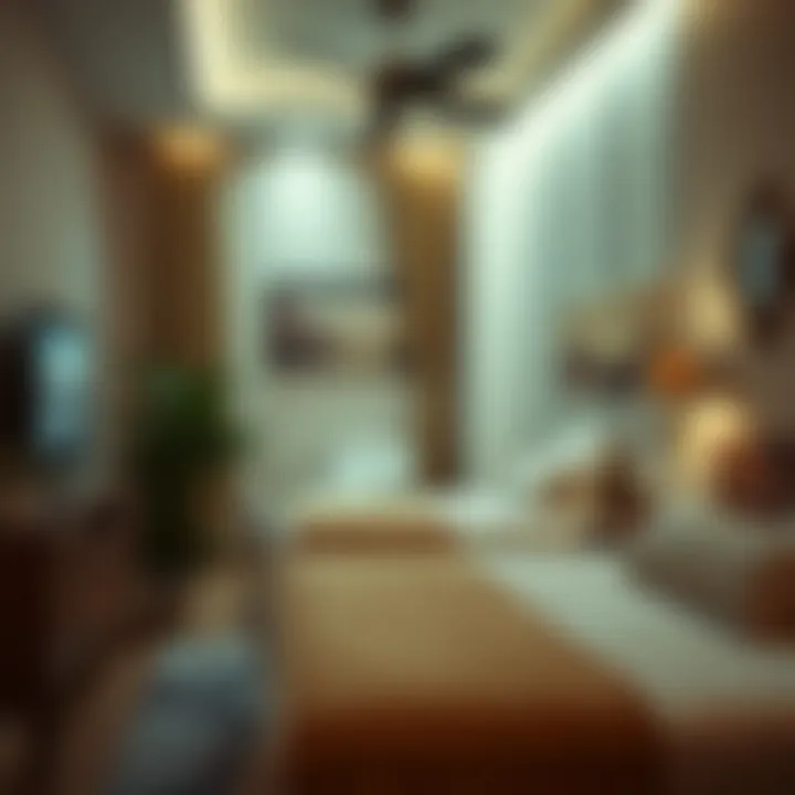 Cozy interior of an affordable rental room in Dubai