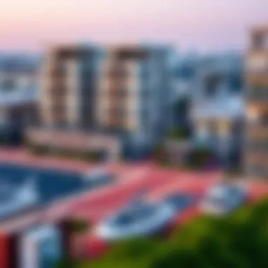 Residential Landscape of Al-Mugheera Marina Modern residential buildings surrounding Al-Mugheera Marina