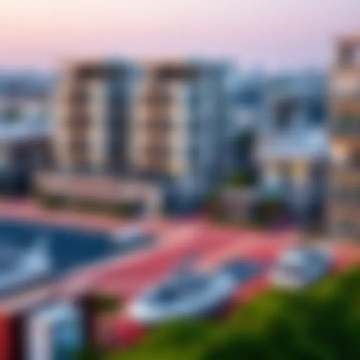 Residential Landscape of Al-Mugheera Marina Modern residential buildings surrounding Al-Mugheera Marina