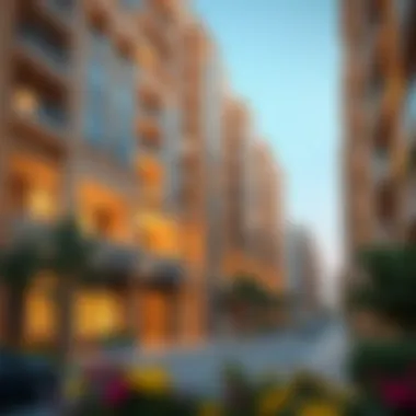 Architectural Elegance of Al Narah Apartments Stunning architectural view of Al Narah Apartments in Dubai