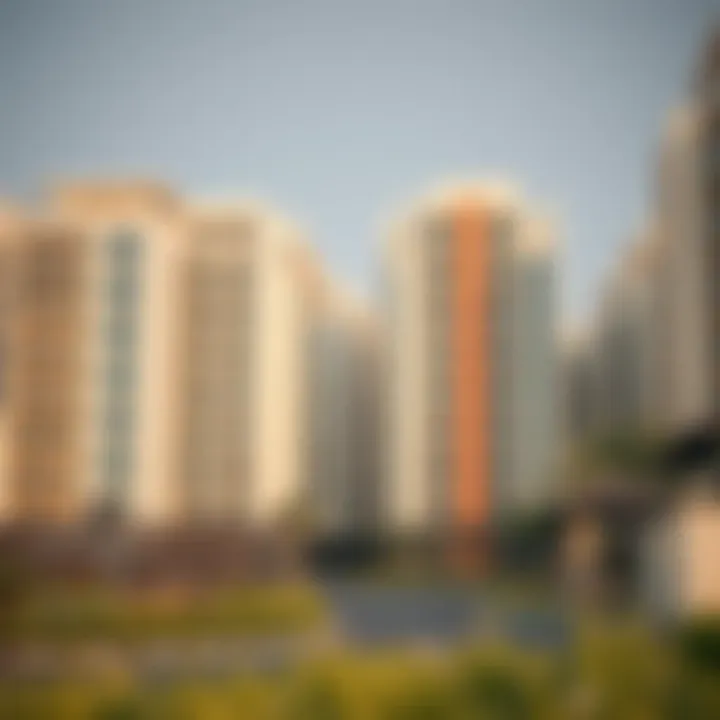 Modern Residential Buildings in Al Qusais Modern residential buildings in Al Qusais illustrating real estate opportunities