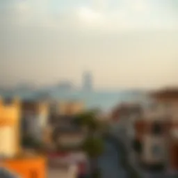 Scenic view of Al Rumailah's skyline