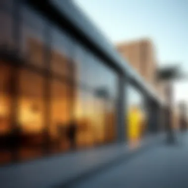 Modern Gallery Architecture Exterior view of a gallery in Alserkal Avenue reflecting modern architecture