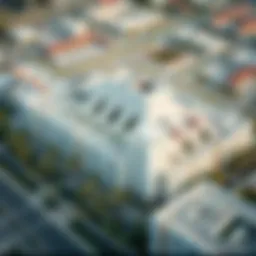 Aerial view of Aster Muweilah showcasing its modern architecture and layout