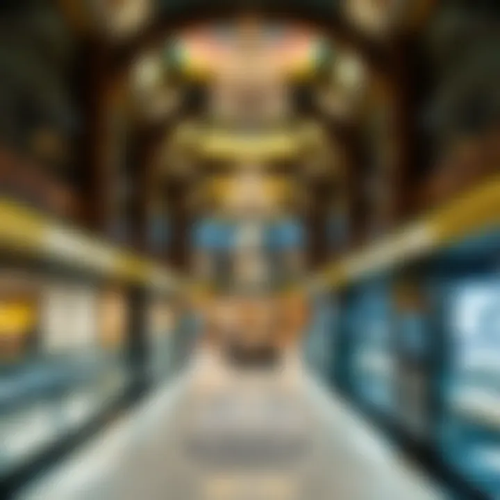 Diverse Retail Experience Inside Awani Dubai Mall Interior shopping area featuring diverse retail options