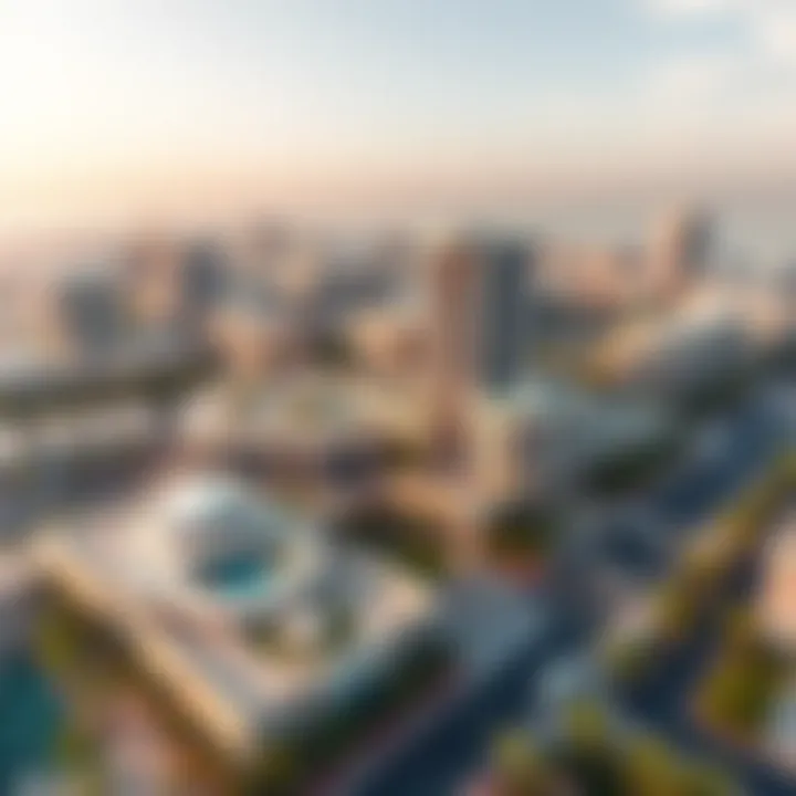 Aerial View of Axis 5 Aerial view of Axis 5 in Dubai's Silicon Oasis showcasing its architectural elegance