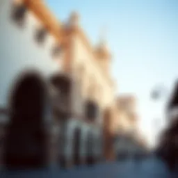 Historic architecture of Bab Deira showcasing traditional designs