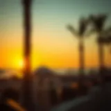 Sunset view over Barasti Beach highlighting its serene beauty