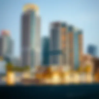 Real estate model representing Dubai's property market