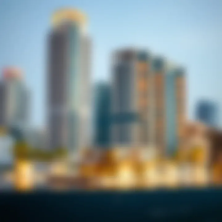 Real estate model representing Dubai's property market