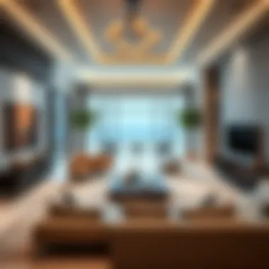 Luxurious holiday home interior showcasing modern design