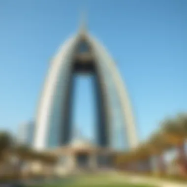 Stunning view of Burj Al Sheikh Maryam showcasing its architectural brilliance
