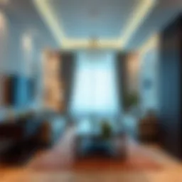 Stylish studio flat interior in Bur Dubai