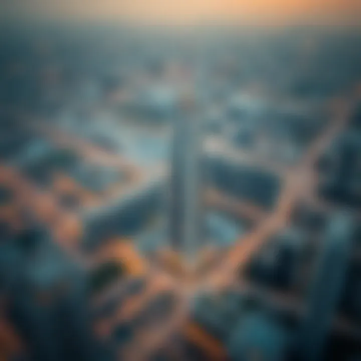 Concord Tower Location in Media City Aerial view highlighting Concord Tower's strategic location in Media City