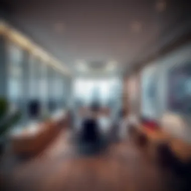 Concord Tower Office Space Design Interior layout of a typical office space within Concord Tower