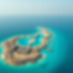 Aerial view of Coral Island showcasing its stunning landscapes and turquoise waters