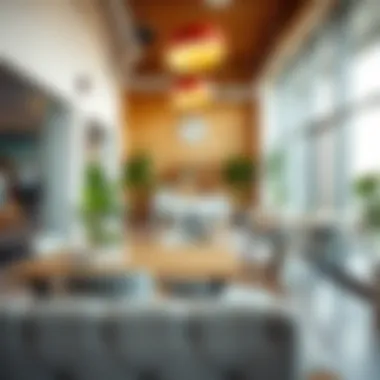 Creative Interiors for Collaboration Collaborative environment in a coworking space with creative interiors