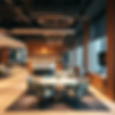 Modern Amenities in Coworking Space Modern amenities and technology in a Dubai Marina coworking space