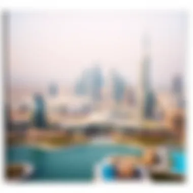 Panoramic Dubai Skyline from Damac Couture Panoramic view of Dubai skyline from Damac Couture