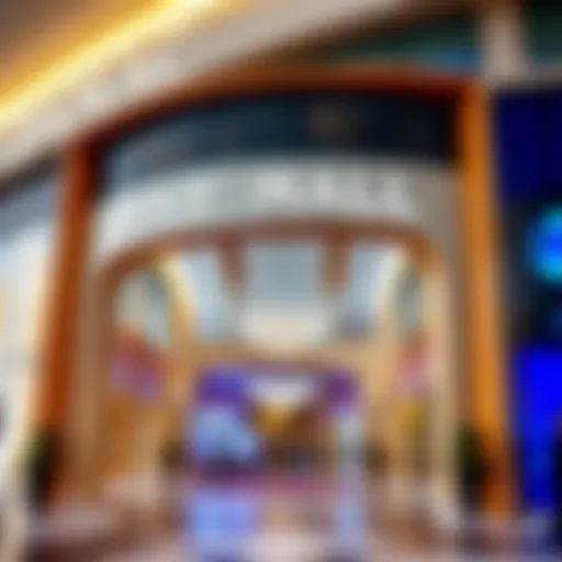 Luxurious entrance of Damac Mall showcasing modern architecture