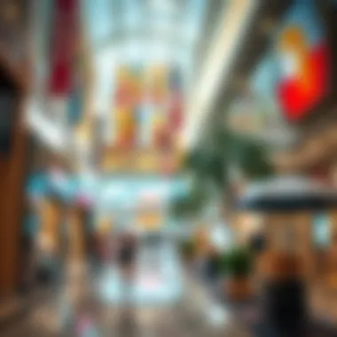Diverse Retail Experience at Damac Mall Vibrant retail area inside Damac Mall highlighting diverse shopping options