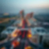 Aerial View of Dana Road Aerial view of Dana Road showcasing residential developments