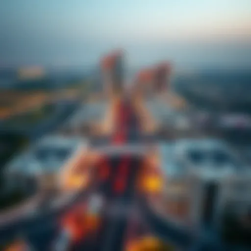 Aerial View of Dana Road Aerial view of Dana Road showcasing residential developments