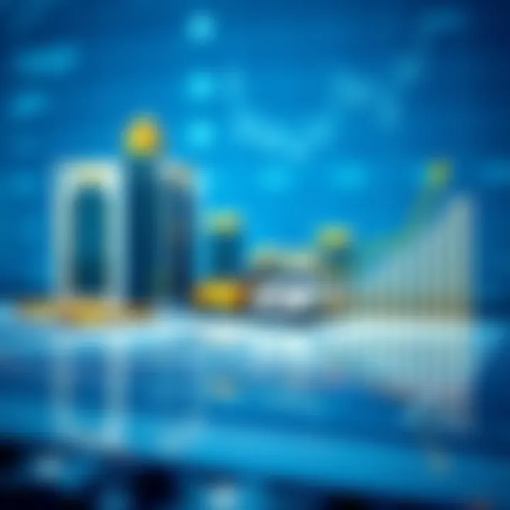 Investment Growth in Dubai A depiction of financial charts representing investment growth in Dubai