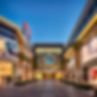 Exterior view showcasing the modern architecture of Dubai Hill Mall