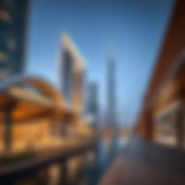 Close-up of the innovative architectural designs featured in Emaar Dubai Creek Harbour