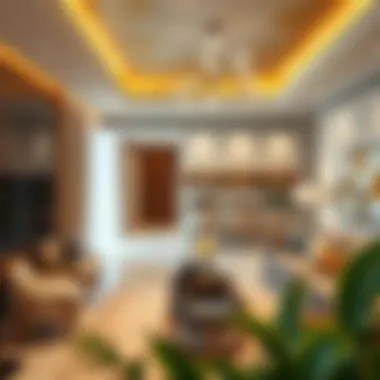 Interior of an executive residence highlighting premium amenities