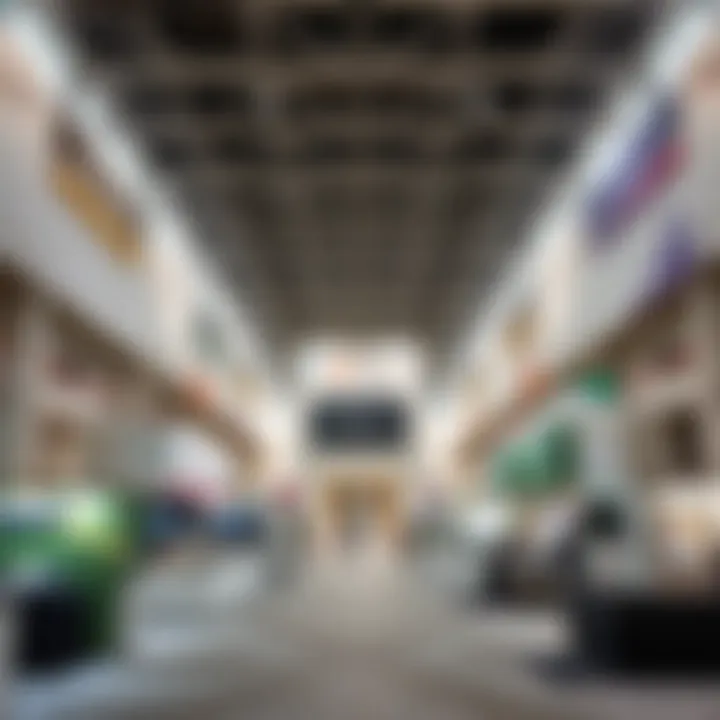 Trade Exhibition in a Dubai Free Zone Trade exhibition highlighting products in a Dubai free zone