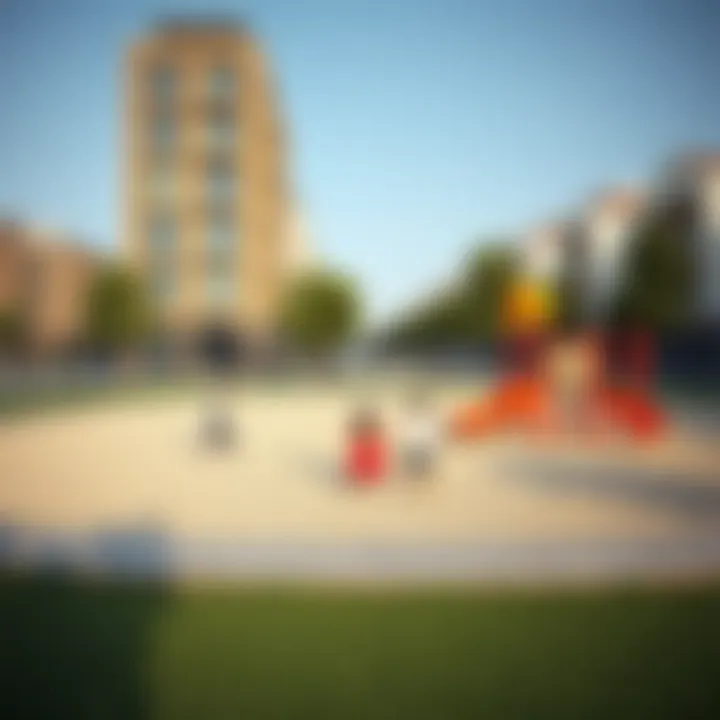 Play Area in حديقة الرقايب Children playing in a designated area of حديقة الرقايب