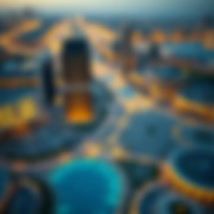 Prime Locations in Dubai Map highlighting prime locations of hotel apartments in Dubai