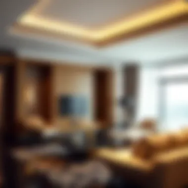 Modern Luxury in Hotel Apartments Luxurious hotel apartment interior showcasing modern design