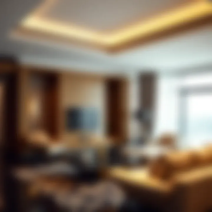 Modern Luxury in Hotel Apartments Luxurious hotel apartment interior showcasing modern design